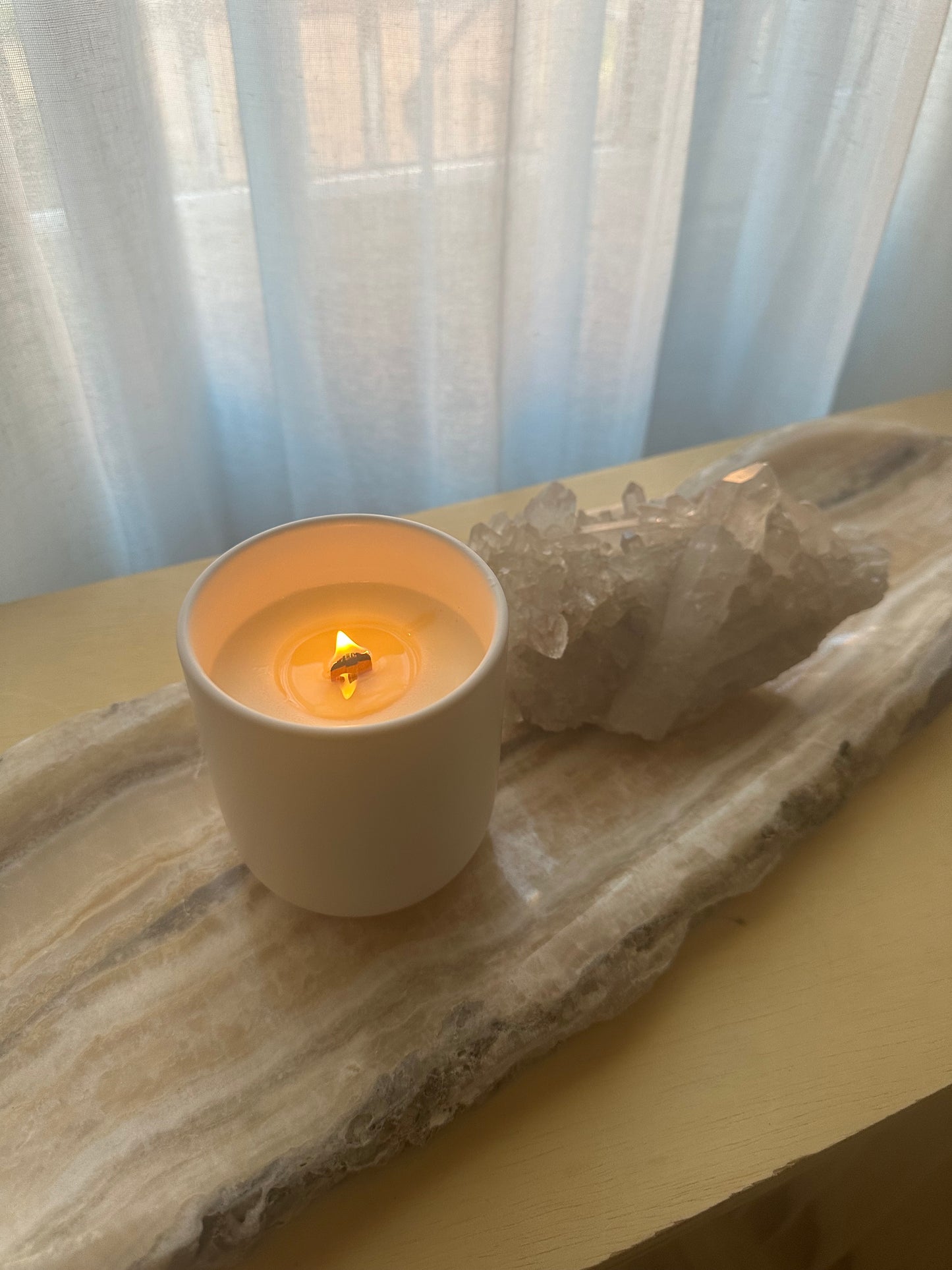 Aroma Haus by Taylor Melrose | 7.5oz 100% Soy Wax Candle - Eco wooden candle wick