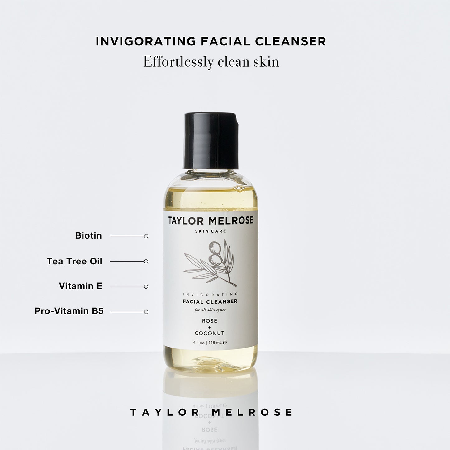 3.3 fl oz ℮ Taylor Melrose® Mediterranean Radiance invigorating facial cleanser