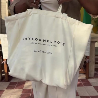 Taylor Melrose Canvas Tote Bag – Durable, Versatile, and On-Trend